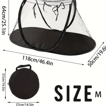 1 Piece Outdoor Cat Tent Portable Pet Fence Tent Indoor Playpen Portable Sports Tent Pop-Up Foldable Cat And Dog Cage Breathable Mesh With Zipper Suitable For Large, Medium And Small Pets Indoor And Outdoor Travel Camping