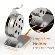 1 pieza Termómetro de horno/horno, rango de 50-300°C/100-600°F. Material de acero inoxidable 430, vidrio resistente a altas temperaturas, detección automática, medición precisa de la temperatura. Adecuado para cocina, cocción, horneado. Herramienta esencial para hornear en la cocina, accesorio de cocina.