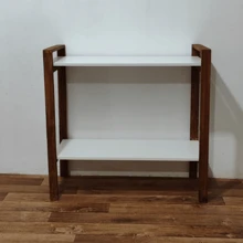 Estante Aparador Cantinho do Café Elegante Multiuso com Prateleiras de Madeira MDF