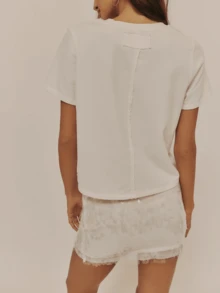 Women Y2K Sparkle Sequin Mini Skirt Solid Color Slim Fit Bling Glitter Short Skirt Low Waist Pencil Skirt Shiny Sequined Holiday Mini Bodycon Skirts Night Out Party Skirts  ﻿ ﻿ - White - View 2