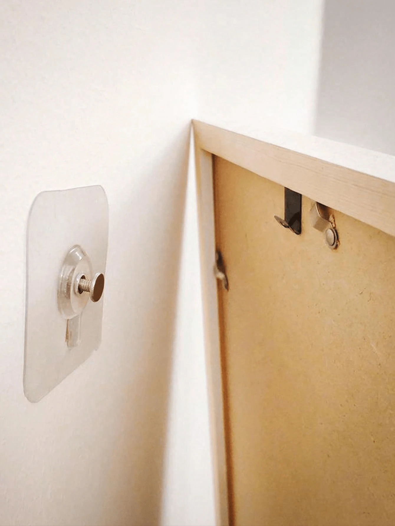 10 piezas de clavos para cuadros sin daño, ganchos colgantes que no requieren perforación, pinzas colgantes de pared de gran resistencia e invisibles para cuadros, relojes, jarrones