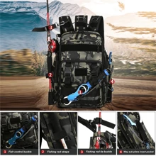 Fishing Tackle Backpack Storage Bag Shoulder Fishing Gear Bags Outdoor Backpack