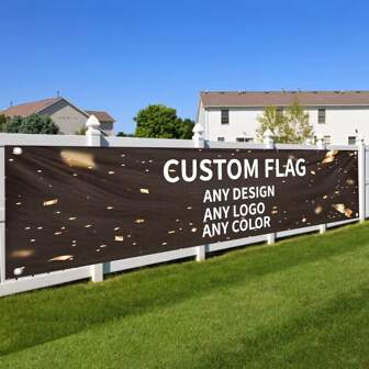 1 st anpassningsbar fotologotyp företagslogotyp utomhusbanderoll bakgrund polyestermaterial metallspänne personlig för alla festivaler vardagliga festbanderoller