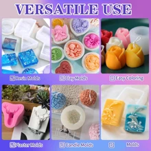 Translucent Shore 15A Silicone Kit 946ml|Semi-Rigid Mold Rubber For Resin Art & Precision Prototyping|Bubble-Free Clarity, 50Min Demold|Color-Stable Casting, 1:1 Mix