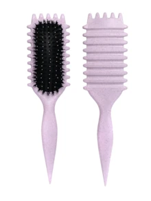Curl Defining Brush – No-Pull, Anti-Frizz Detangling Tool For Effortless Curly Hair Styling, Achieve Perfect Curls - Multicolor - View 10