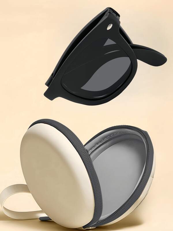 1 set de lunettes carrées pliables , lunettes de soleil polarisées résistantes aux UV + étui de rangement portable + chiffon à lunettes, (la longueur de la monture est d'environ 15 cm et la longueur des branches est d'environ 14 cm). La mesure manuelle du produit peut entraîner des erreurs, ce qui est un phénomène normal. Veuillez comprendre ! En raison de facteurs tels que l'environnement de prise de vue et le moniteur, il peut y avoir de légères différences de couleur.