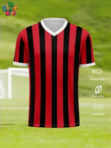 Tween Boy Personalized Football Jersey - Customized AC Milan Modric Fan Version Name & Number Breathable Quick-Dry Training Suit - Football/Volleyball Training (Spring/Summer) - Great Gift For Halloween, Thanksgiving, Christmas And New Year