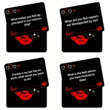 1pc Couple Dating Interactive Mini Game, Deep Love Dialogue, Establishing Intimate Connection, Couple Love Exchange Coupon