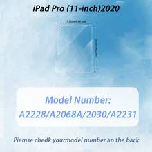 2片装高清钢化玻璃屏幕保护膜，兼容iPad/iPad Air/iPad Pro/iPad Mini/1/2/3/4/5/6/7/8/9/10/11/第四代/8.3英寸/9.7英寸/10.2英寸/10.5英寸/10.9英寸/11英寸/12.9英寸/13英寸/2018/2025/2022/iPad Air 2024/iPad Pro 2024/M2/M3/M4，iPad系列必备透明屏幕保护膜 - 無色 - 查看 24