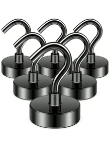 50 Lbs (ca. 23 kg) schwerer magnetischer Haken, magnetischer Aufhängehaken geeignet für Kreuzfahrtenkabinen, Klassenzimmer, Büros, Grills, stabiler magnetischer Metallhaken für Kühlschränke