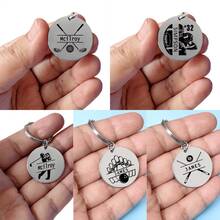 1pc Custom Engraved Stainless Steel Sports Theme Keychain, Personalized Name Laser Etched, Volleyball, Football, Basketball, Baseball Club Memento, Gift For Sports Lovers, Back To School, Graduation, Christmas,Engraved,Durable,Stainless,Colorful,Cute,Adorable,Funny,Kawaii,Y2K,Stylish,Unisex,Casual,Custom,Personalized,Unique,Customized,Ideal Gifts For Him,Ideal Gifts For Her,Her,Boyfriend,Girlfriend,Family,Friends,For Anniversaries,For Valentine's Day,For Mother's Day,For Birthdays,For Day,For Father's Day,For Graduation,For Weddings,For Housewarming - Multicolor - View 12