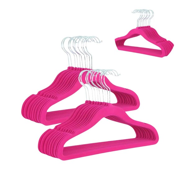 10 Cabides de Veludo Infantil Pink MELHOR QUALIDADE!