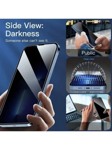 5 Stücke Anti-Spion Datenschutz Bildschirmschutzfolie kompatibel mit iPhone/Galaxy/Redmi/OPPO/Honor/Moto/Realme/Infinix, gehärtetes Glas Schutzfolie