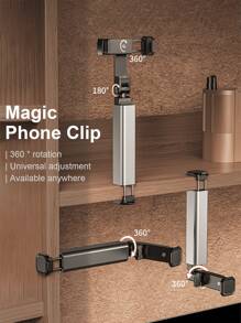 Excelente soporte plegable y retráctil para teléfono portátil, con múltiples ángulos y rotación, Mini y ligero, Accesorio de soporte para teléfono móvil adecuado para viajes y hogar, compatible con iPhone y Android, regalo ideal para cumpleaños, familia y amigos