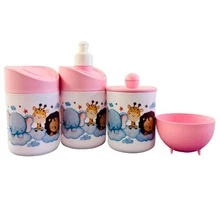 Baby Hygiene Kit Bedtime With Colorful Cloud Tray - Baby Pink - View 3