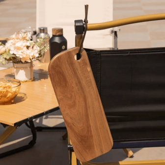Acacus Wood Creative Slicing Board, Outdoor Kitchenware, Multi-Functional Wooden Cheese Tray, Suitable For Cheese, Meat, Bread, Desserts, Dinner Plates, Cheese Boards, Fruit Plates, Steak Plates And Storage Plates, Is An Ideal Choice And Gift For Kitchen And Restaurant Service Trays