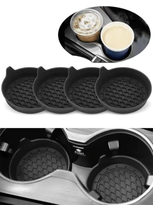 Car Cup Coaster, Bling Cup Holder Insert Coasters,Universal Auto Non-Slip Cup Holder Embedded In Ornaments Silicone Coaster, Car Interior Accessories Mat Organizer Storage Box Travel.For Women Storage Organizer Travel Essentials Back To School Dormitory Storage