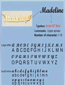 定制不锈钢链项链吊坠 - 个性化珠宝，4 种款式可选（1-4），嘻哈/韩式风格设计，适合日常佩戴和派对，完美的节日礼物，多功能，装饰性强，字母图案，时尚，现代，色彩缤纷，可爱，休闲，可定制，个性化，独特，送给他的理想礼物，送给她的理想礼物，送给儿子的礼物，送给女儿的礼物 - 彩色 - 查看 9