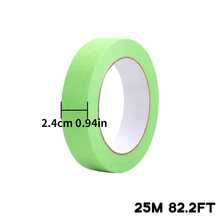 APORNI 绿色油漆遮蔽胶带，用于油漆边缘装饰墙面天花板精加工清洁释放装饰边缘油漆胶带无残留遮蔽胶带
