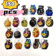 100 pièces Simulateur d'auto-destruction grenade à main factice pour blague, pour une ambiance festive. Plus sûr que les pétards. Peut convenir pour diverses fêtes comme alternative aux pétards (couleur et style aléatoires)