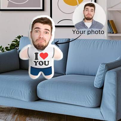 Customizable "I Love You" Throw Pillow - A Personalized Gift Tailored For Couples, Ideal For Home Decoration Or Expressing Romantic Sentiments. Christmas Gift | Romantic Gift | Fun Design | Carefully Crafted, Decorative Throw Pillow