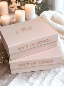 Coffret cadeau de mariage de luxe personnalisable, coffret souvenir personnalisé, cadeaux de réception de mariage, boîte personnalisée, cadeaux de demoiselle d'honneur, cadeaux de mariée, seras-tu ma demoiselle d'honneur ?