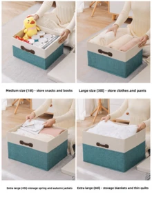 1pc Pink Japanese Style Storage Box, Foldable Wardrobe Storage Box, Drawer Style Covered Organizing Box, Clothes And Toys Storage Box - Pink - View 10