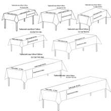 Nappe de table au look lin imperméable et anti-taches, lavable. Couverture de table à manger/de café rectangulaire, enduite de TPU, anti-salissures et anti-poussière, pour la décoration de la maison, du restaurant et des fêtes
