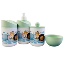 Baby Hygiene Kit Bedtime With Colorful Cloud Tray - verde menta - Ver 3