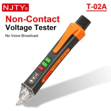 NJTY NJTY Non-Contact Voltage Tester, Electric Pen, 12-1000V AC Voltage Tester Pen, Circuit Break Finder Electrical Tool With Flashlight Buzzer, Live/Neutral Wire Tester, Wire Breakpoint Finder (BATTERY NO INCLUDED))