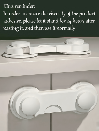 1/4/12 pezzi Serrature adesive per ante di mobili, serrature multifunzionali, adatte per armadi, cassetti, guardaroba e frigoriferi, design pratico per uso domestico