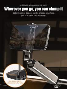 Excelente soporte plegable y retráctil para teléfono portátil, con múltiples ángulos y rotación, Mini y ligero, Accesorio de soporte para teléfono móvil adecuado para viajes y hogar, compatible con iPhone y Android, regalo ideal para cumpleaños, familia y amigos