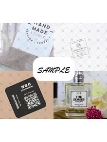 4CM Custom Square Stickers – Personalized Logo Stickers, Waterproof & Holographic Options, Business Branding Labels, Custom Photo Stickers, Any Size Available, Wedding/Engagement/Anniversary Party Labels, Gift Tags, Holiday Stickers For Birthday, Halloween, Thanksgiving, Christmas - Square - View 5