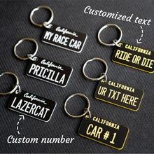 1个定制亚克力钥匙扣，可印制车牌号码、文字、名字，复古时尚车牌，创意父亲节母亲节礼物，送给男友女友，个性化车牌钥匙扣，服饰配饰，时尚秋季款，送给男友、女友、家人、朋友