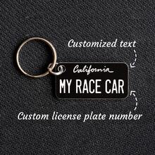1个定制亚克力钥匙扣，可印制车牌号码、文字、名字，复古时尚车牌，创意父亲节母亲节礼物，送给男友女友，个性化车牌钥匙扣，服饰配饰，时尚秋季款，送给男友、女友、家人、朋友