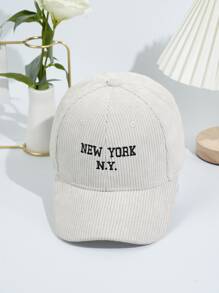 Gorra de béisbol personalizada unisex, de material de pana, adecuada para hombres y mujeres