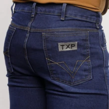 Men's Traditional Country Jeans Reinforced Premium Fabric With Elastane All Zipper Pocket Button - Traditional Country Medium - View 3