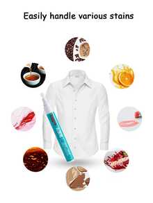 1pc/2pcs 5ml Magic Stain Remover Pen, Portable No-Wash Oil & Wine Stain Eraser Pen, Suitable For Cleaning Small Stains On T-Shirts And Fabrics, Quick Stain Removal Without Washing (Random Style Delivery)