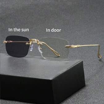 1 paire de lunettes unisexes à filtre photochromique, lunettes à la mode pour une utilisation en extérieur