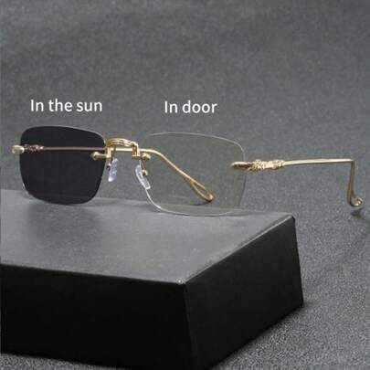 1 par de gafas unisex con filtro fotocromático, gafas de moda para uso al aire libre