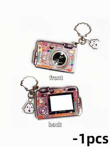 Mini Mobile Phone Photo Frame Keychain - Cute Cartoon Y2k Little Smart Acrylic Pendant For Backpack, Accessories (Photo Not Included) - Multicolor - View 15