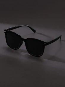 1 paire, lunettes de mode carrées Y2K unisexes pour la plage, l'été, la photographie et le port quotidien. Accessoires de lunettes de mode