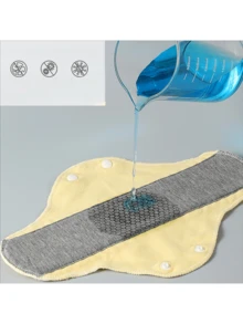3pcs - Large & Small Reusable Washable Waterproof Pads, Sanitary Napkins, Incontinence Pads, Elderly Underwear Liners - Multicolor - View 5