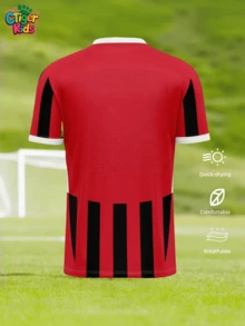 Tween Boy Personalized Football Jersey - Customized AC Milan Modric Fan Version Name & Number Breathable Quick-Dry Training Suit - Football/Volleyball Training (Spring/Summer) - Great Gift For Halloween, Thanksgiving, Christmas And New Year