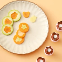 8/12pcs Fruit Print Press Cutter Molds, Butterfly Shaped Vegetable Fruit Cookie Cutters, Stainless Steel Baking Molds, Creative Kitchen Tools For Kids Bento Box, Suitable For Back To School, Birthday Party, Christmas And Other Holidays