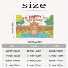 1 件多用途河马派对背景 - 适合生日、婚礼等 - 耐用涤纶材质，无需电源 - 1個 - 查看 2