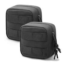 2 包迷你战术 Molle 紧凑型弹药袋 - 通用管理袋、小型管理 Molle 袋、EDC 工具实用多用途腰带袋 - 彩色 - 查看 3