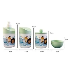Baby Hygiene Kit Bedtime With Colorful Cloud Tray - verde menta - Ver 2