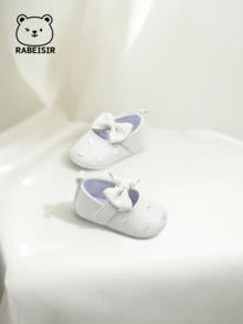 RABEISIR 婴儿学步鞋，刺绣爱心装饰，蝴蝶结玛丽珍鞋，适合公主，多色，休闲和派对，所有季节