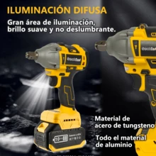Kit De Atornillador De Impacto Y Rotomartillo Sin Carbones - Amarillo - Ver 4